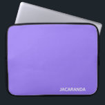 Jacaranda purple colour name laptop sleeve<br><div class="desc">Jacaranda purple colour name</div>