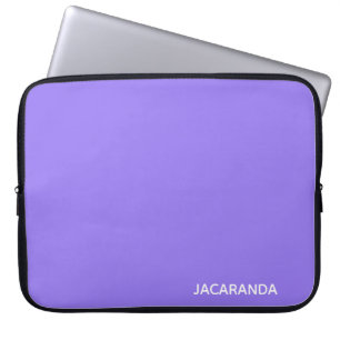Jacaranda purple colour name laptop sleeve