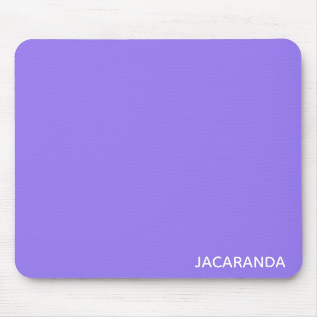 Jacaranda purple colour name mouse mat (Front)