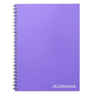 Jacaranda purple colour name notebook