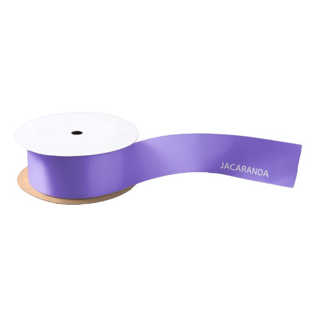 Jacaranda purple colour name satin ribbon (Spool)