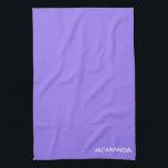 Jacaranda purple colour name tea towel<br><div class="desc">Jacaranda purple colour name</div>