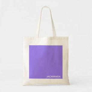 Jacaranda purple colour name tote bag
