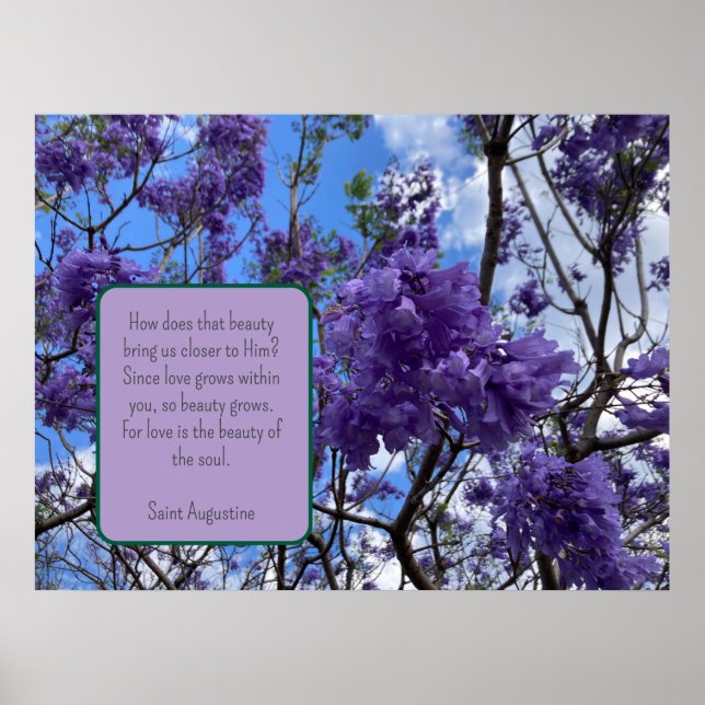 Jacaranda Purple Poster (Front)