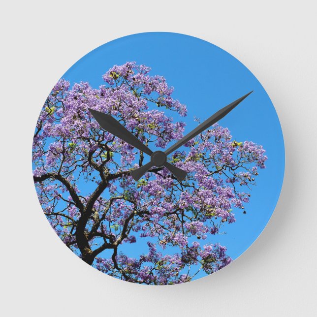 Jacaranda Round Clock (Front)