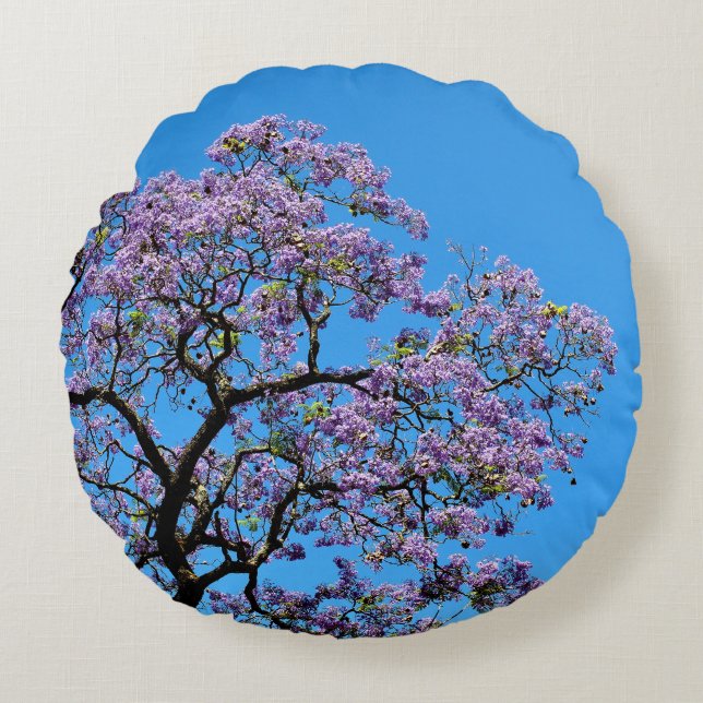 Jacaranda Round Cushion (Front)