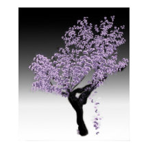 Jacaranda Tree Art Print 