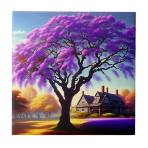 Jacaranda Tree Farm House, Ceramic Tile