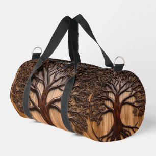 Jacaranda Tree: Nature's Artistry in Wood, Duffle Bag