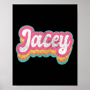 Jacey First Name Girl Vintage 70s 80s Personalised Poster