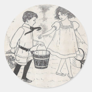 Jack and Jill Classic Round Sticker