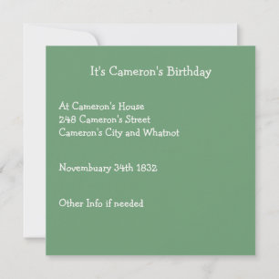 Jack and Jill Mother Goose Birthday Party Items Invitation
