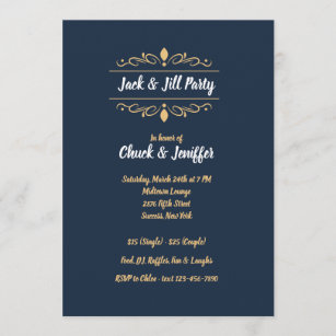 Jack and Jill Scroll Party Invitation