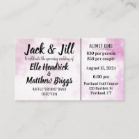 Jack and Jill Tickets