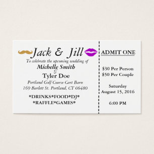 Jack and Jill Tickets