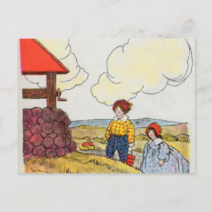 Jack and Jill went up the hill Postcard