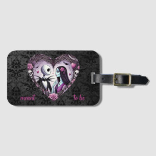 Jack and Sally Goth Valentine Luggage Tag