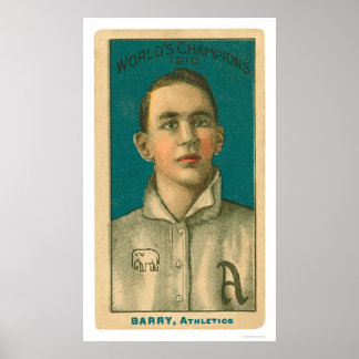 Jack Barry Baseball 1910 Poster