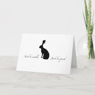 Jack be nimble Greeting Card