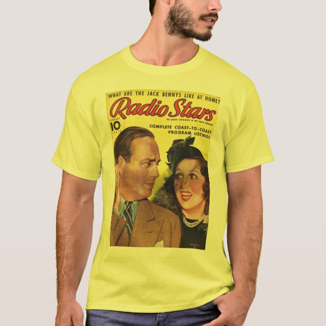 Jack Benny T-Shirt Radio Mirror 1938 (Front)
