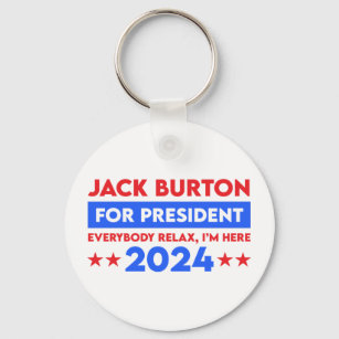 Jack Burton For President 2024 Key Ring