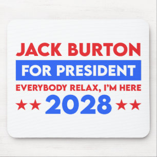 Jack Burton For President 2028 Mouse Mat