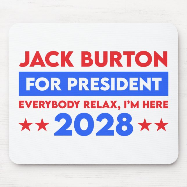 Jack Burton For President 2028 Mouse Mat (Front)