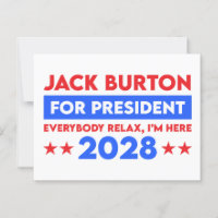 Jack Burton For President 2028