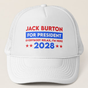 Jack Burton For President 2028 Trucker Hat