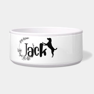 Jack - dog name bowl