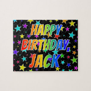 "JACK" First Name, Fun "HAPPY BIRTHDAY" Jigsaw Puzzle