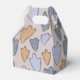 Jack Frost Leaves Pattern Favour Box