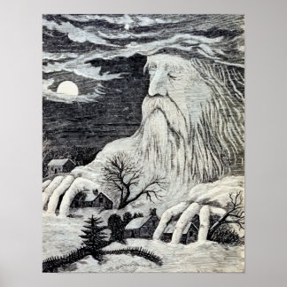 "Jack Frost" Vintage Illustration Poster