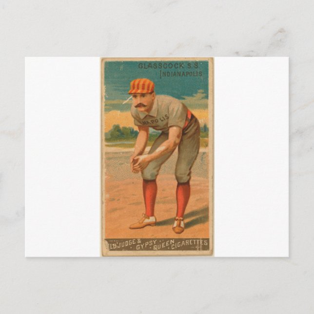 Jack Glasscock, Indianapolis  Postcard (Front)