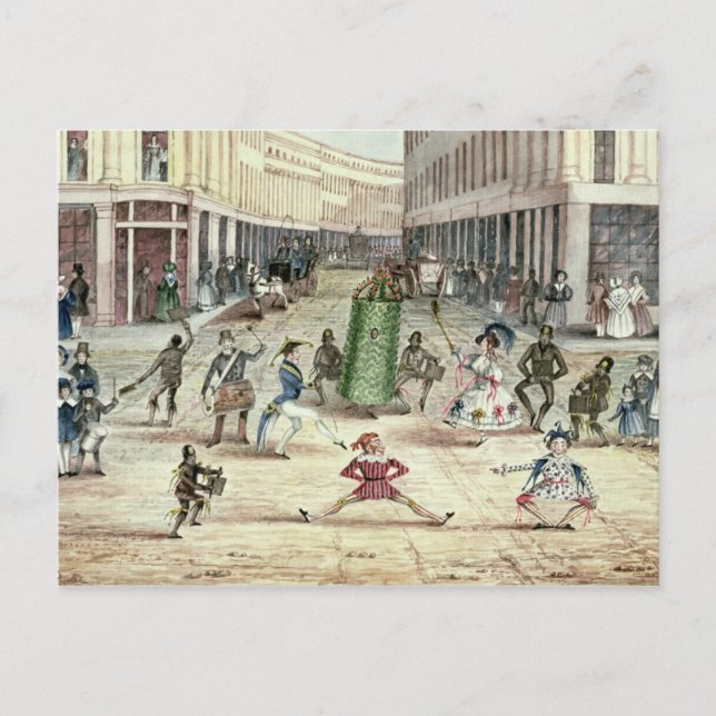 Jack in the Green, May Day Celebrations of the Chi Invitation Postcard (Front)