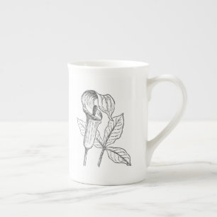 Jack in the Pulpit Flower Woodland Botanical Flora Bone China Mug