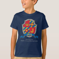 Jack J letter name meaning crest knights shield