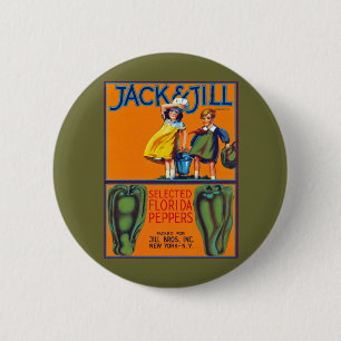 Jack & Jill Florida Peppers 6 Cm Round Badge