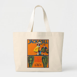 Jack & Jill Florida Peppers Large Tote Bag
