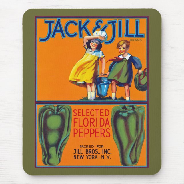 Jack & Jill Florida Peppers Mouse Mat (Front)