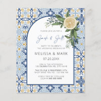 Jack & Jill Invitation Italian Capri Theme