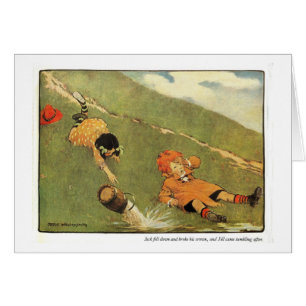 Jack & Jill Nursery Rhyme - Card