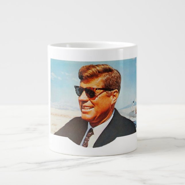 Jack Kennedy in sunglasses Large Coffee Mug (Front)