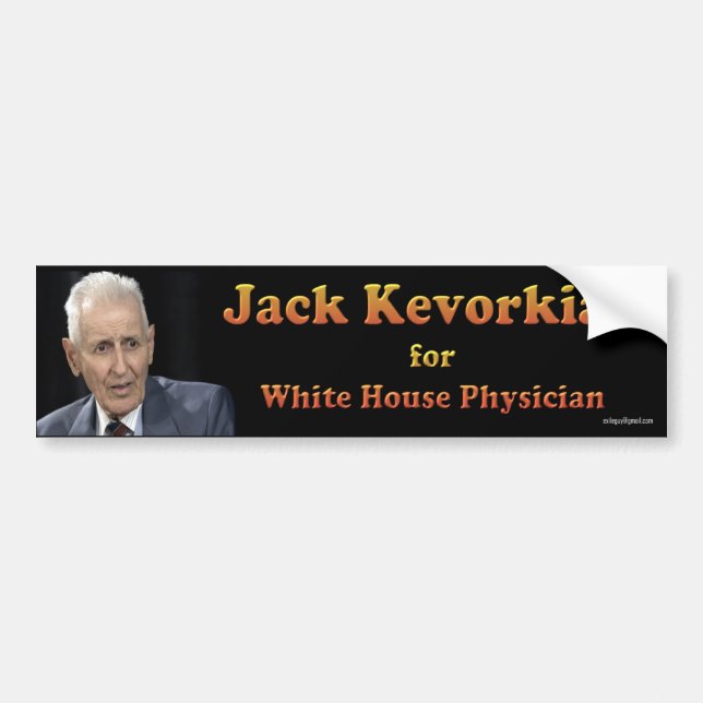 Jack Kevorkian Bumper Sticker (Front)