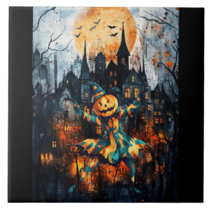 JACK LANTERN CAN'T WAIT FOR HALLOWEEN TILE