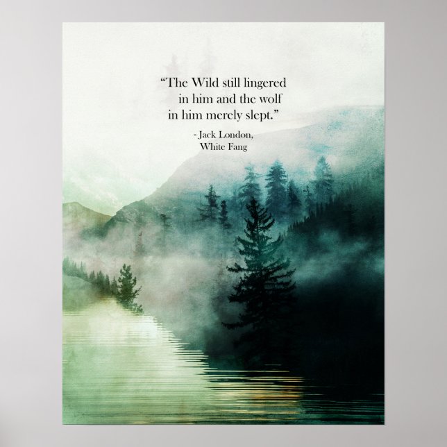 Jack London Quote Art Print (Front)