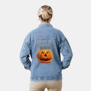 "Jack Me Up" Halloween Denim Jacket