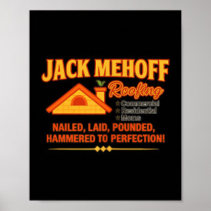 Jack Mehoff Unhinged Dirty Adult Joke Gag Funny Ra Poster