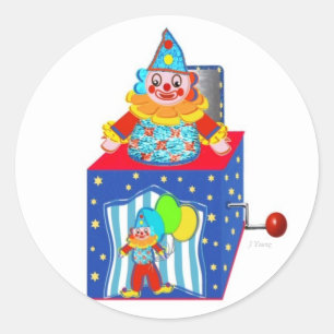 Jack N the Box Classic Round Sticker