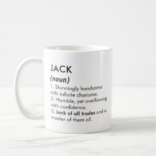 Jack name, Editable name, Custom name Coffee Mug